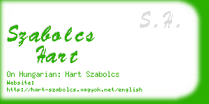 szabolcs hart business card